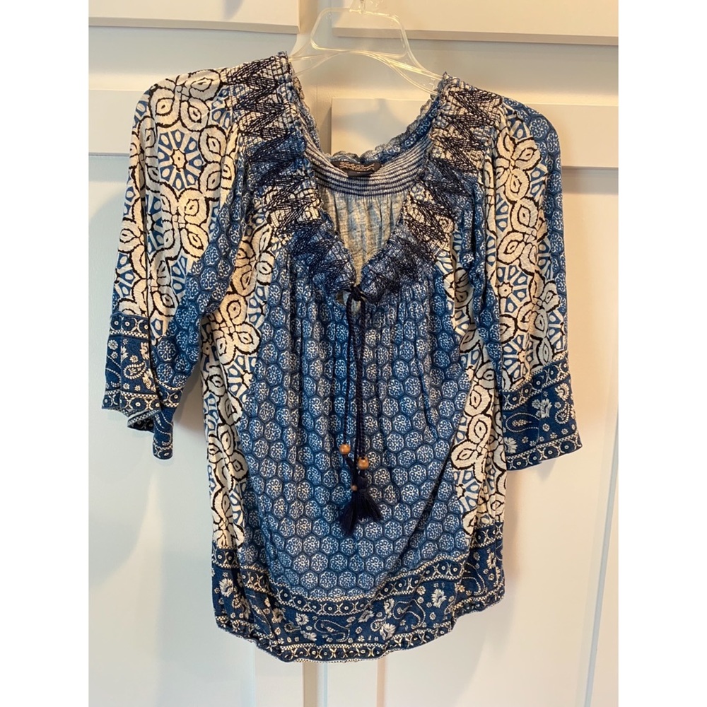 Lucky Brand 3/4 Sleeve Top - M